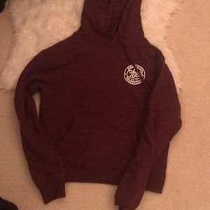 maroon obey sweatshirt